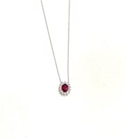 Collar Giorgio Visconti Mujer in Oro blanco Diamante 0.13 Ct GB39443R - GB39443R